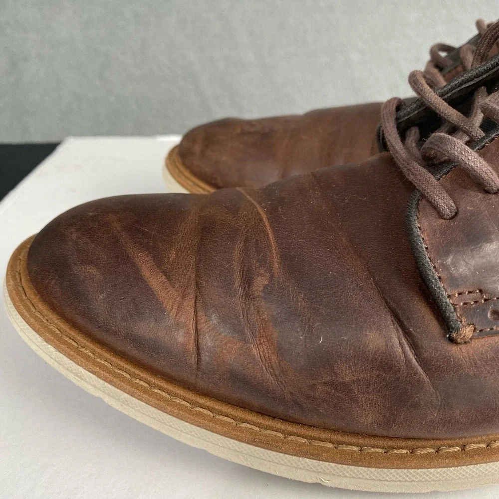 Cole Haan Go-To Plain Men's  10.5 M Toe Oxford Shoes Dark Coffee Brown GRAND 360